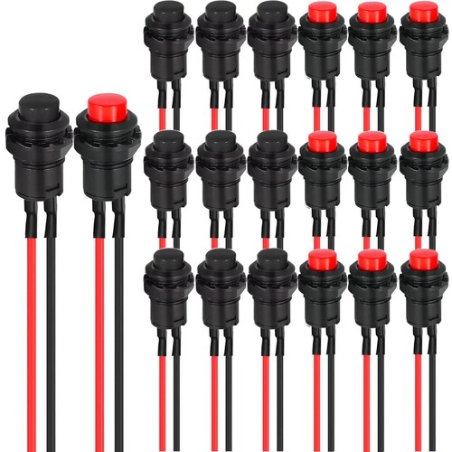 20pcs 12mm bouton - bouton, poussoir
