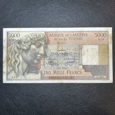 Algérie - Algeria - Billet 5000 Francs 3/1/1950 P-109a TB / Fine [BAG01]