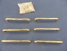 8 poignées métal laitonné meuble cuisine tiroirs Portes bureau Classeur Lg 11 cm