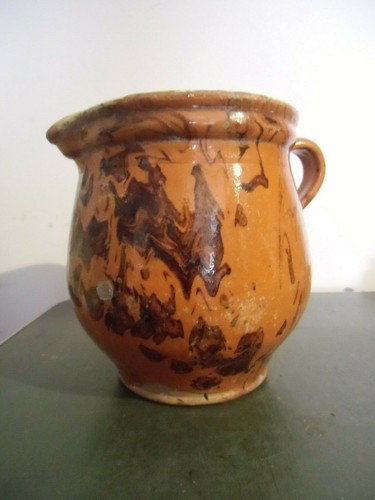 Ancien broc pichet en terre - pichet,