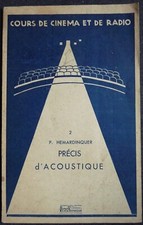 Précis d'acoustique Pierre Hemardinquer éditions Film & Technique