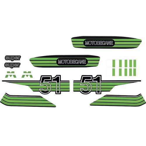 Kit stickers motobecane vert - motobecane,