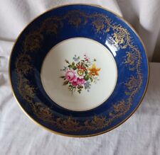 Grande Coupe Porcelaine Coalport fine émaillée