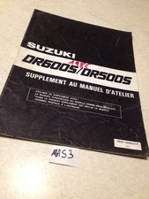 Suzuki DR600SG DR500SG SG DR500 DR 500 DR600 éd.1986 supplement manuel  atelier
