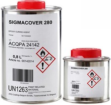 Sigmacover 280 peinture d'apprêt époxy pour métal et aluminium vert jaunâtre 1 L