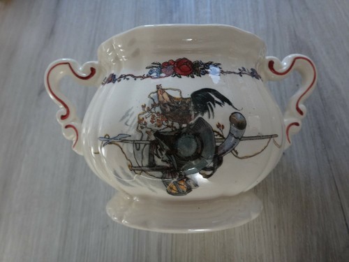 Sucrier faience sarreguemines - sucrier,