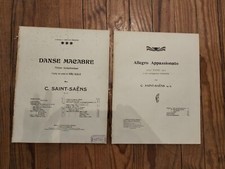 lot partitions anciennes saint saens danse macabre allegro appassionato PIANO