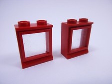 LEGO Train x2 Red Window Réf