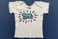 Keith Haring, T-shirt copyright d'époque, « Bébé irradiant » 1986