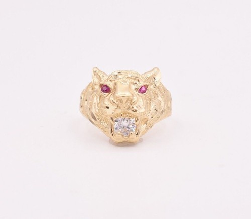 Homme tigre lion - lion, bague