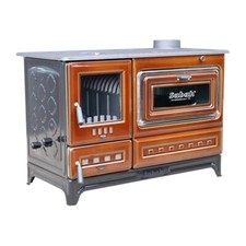 Poêle à bois en fonte émaillée, cuisinière, four, poêle à bois