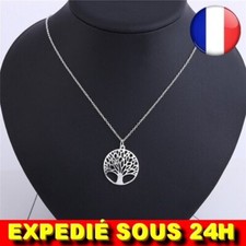 ✅ Collier Arbre de la Vie Pendentif Bijoux Femme Anniversaire Mode Or Argenté