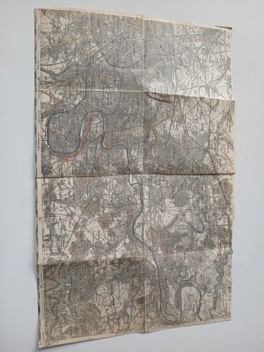 Ancienne carte etat major est - carte,