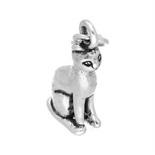 Charm Chat Assis en Argent 925/1000