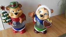LOT DE 2 FIGURINES KINDER SURPRISE - OURSON ou OURSONNE  - FIN DES  ANNEES 90