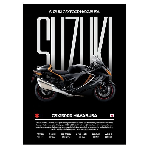 Affiche moto sport classique - sport,