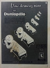 publicité  DUNLOPILLO  par