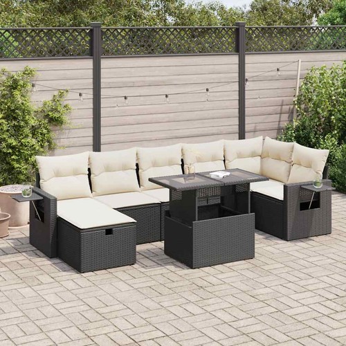 Salon jardin avec coussins - jardin,