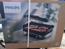 Plancha électrique PHILIPS HD6212/90 à poser - couvercle en verre 50x25 cm neuf