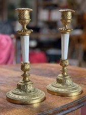 Paire de Bougeoirs en Bronze