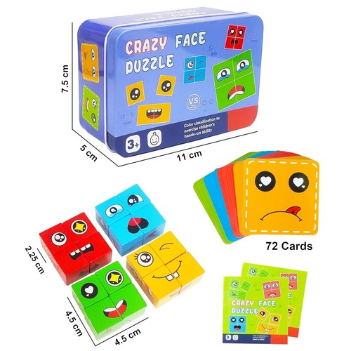 Jeu puzzle crazy face - crazy,