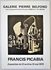 FRANCIS PICABIA affiche originale exposition 1978