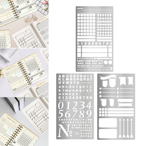 Pochoir métal pour carnet - pochoir, en