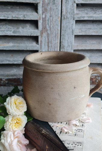 Ancien pot lait creme - lait,