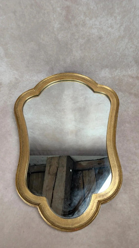 Miroir vintage doré - à, la