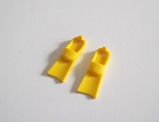 PLAYMOBIL (Z1136) MER - Matériel de Plongée Paire de Palmes Jaune Vintage 3772