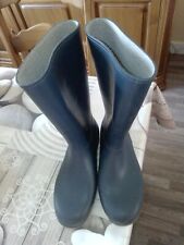 Bottes de pluie Dunlop, bleue, taille 34, occasion