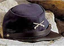 CP-2402 Casquette Nordiste CUIR bleu USA homme