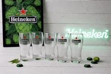 Lot 5 verres - verres, heineken