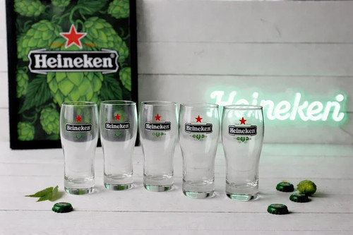 Lot 5 verres heineken - 🍻,