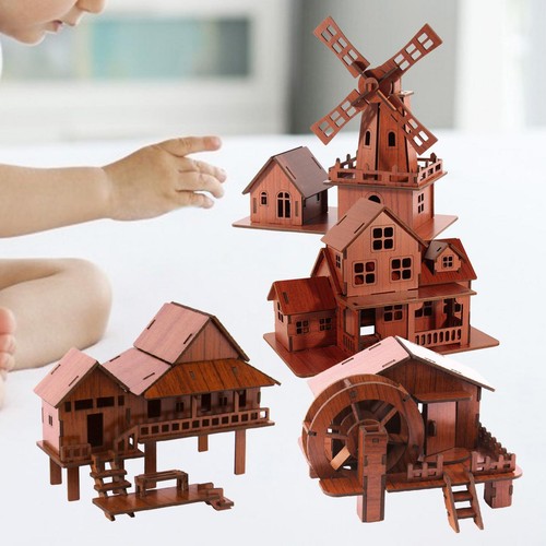Puzzle bois pour - 3d, en