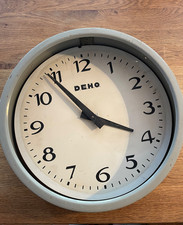 HORLOGE PENDULE D'ATELIER INDUSTRIEL LOFT USINE POUR DECO OU BRICOLEUR AVERTI !