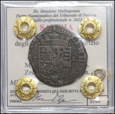 Carlo Emanuele Ii De Savoie Régence 4 Soldi 1642 R2 Monnaie États Préunitaires
