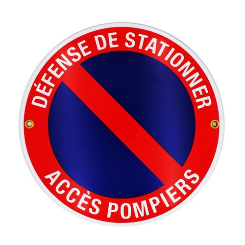 Plaque emaillée défense - plaque,