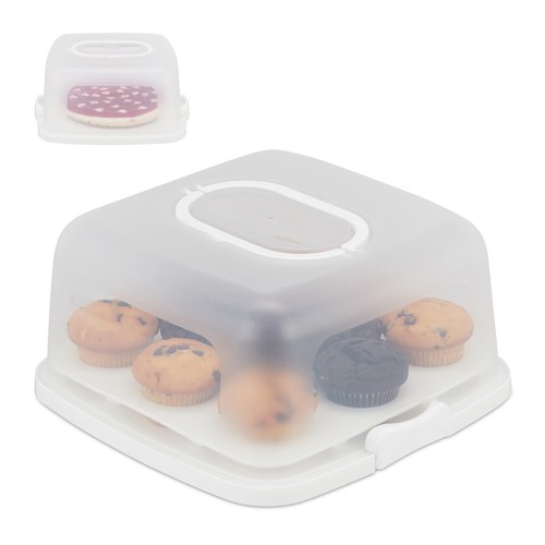 Boîte carrée gâteau - , cloche