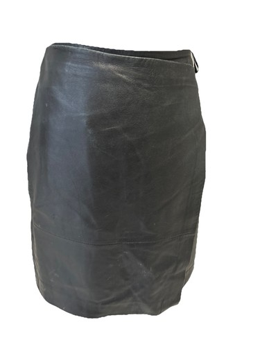 Jupe cuir noir - jupe, mango