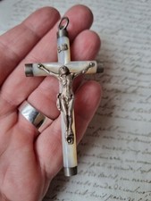 Grande Croix Ancienne en Nacre