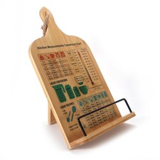 Support de livre de cuisine réglable en bois pour la cuisine - Décoration vin...