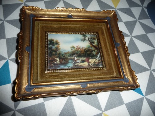 Ancienne peinture miniature - ancienne,