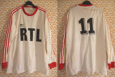 Maillot RTL porté Coupe de France Adidas Nimes #11 vintage Blanc Football - XL