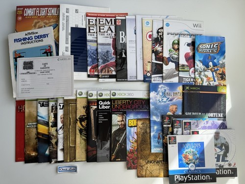 Lot notices wii ps1 ps2 - ps1,, pc