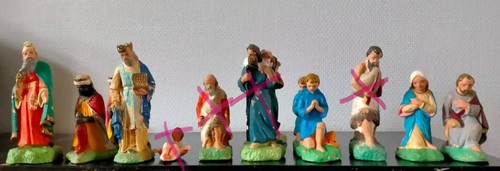 Anciens santons devineau - santons,