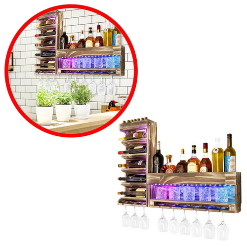 Casier vin mural - mural, led