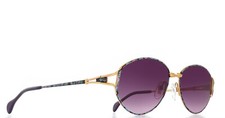 Lunette Zeiss vintage Or & écaillé Violet dégradé NOS sunglasses occhiali brille