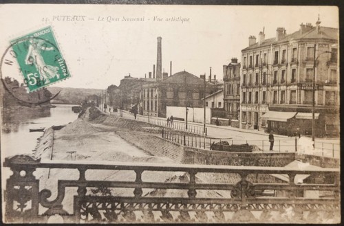 Old postcard puteaux le - old,