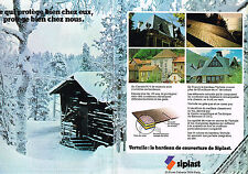 PUBLICITE ADVERTISING 024   1978   SIPLAST  VERTUILE ( 2 pages) couverture toi